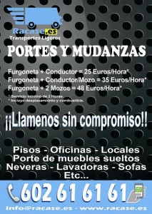 Portes y mudanzas al mejor precio/calidad!!